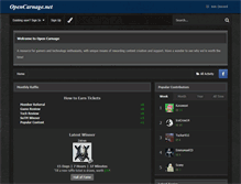 Tablet Screenshot of opencarnage.net